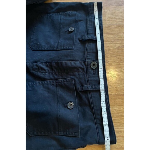 J Crew Black Cropped Sailor Slim Wide Leg Chino Pants Size 27 Petite - Picture 7 of 9